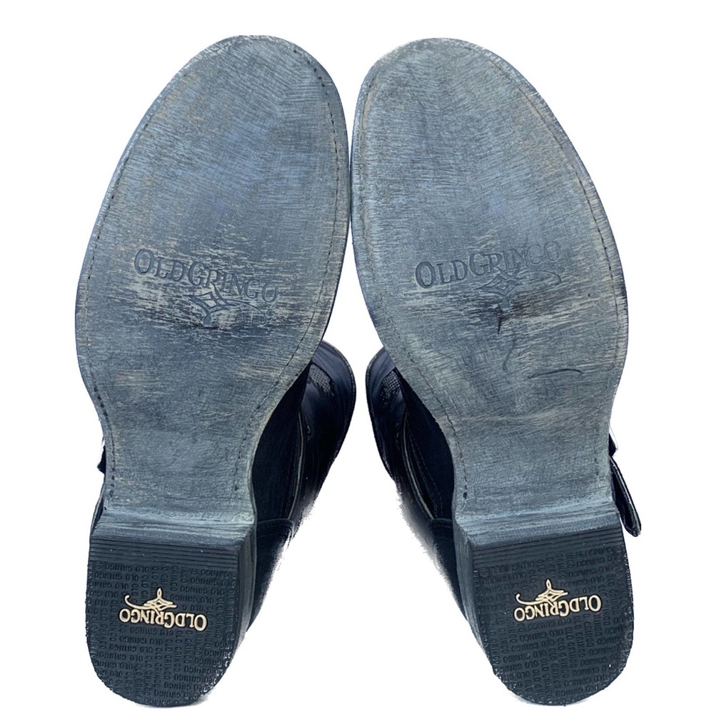 SOLD OLD GRINGO Biker Iron Eagle Harness Black Moto Cowgirl Cowboy Western Boots - Picture 5 of 6